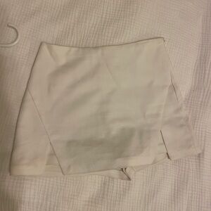 English Factory Cream Mini Skirt